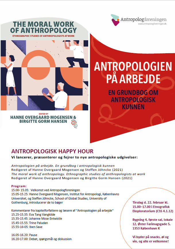 Antropologisk Happy Hour: ‘Antropologien på arbejde’ og ‘The moral work of anthropology’